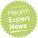 health expert news logo icon for the back pain expert in riverside